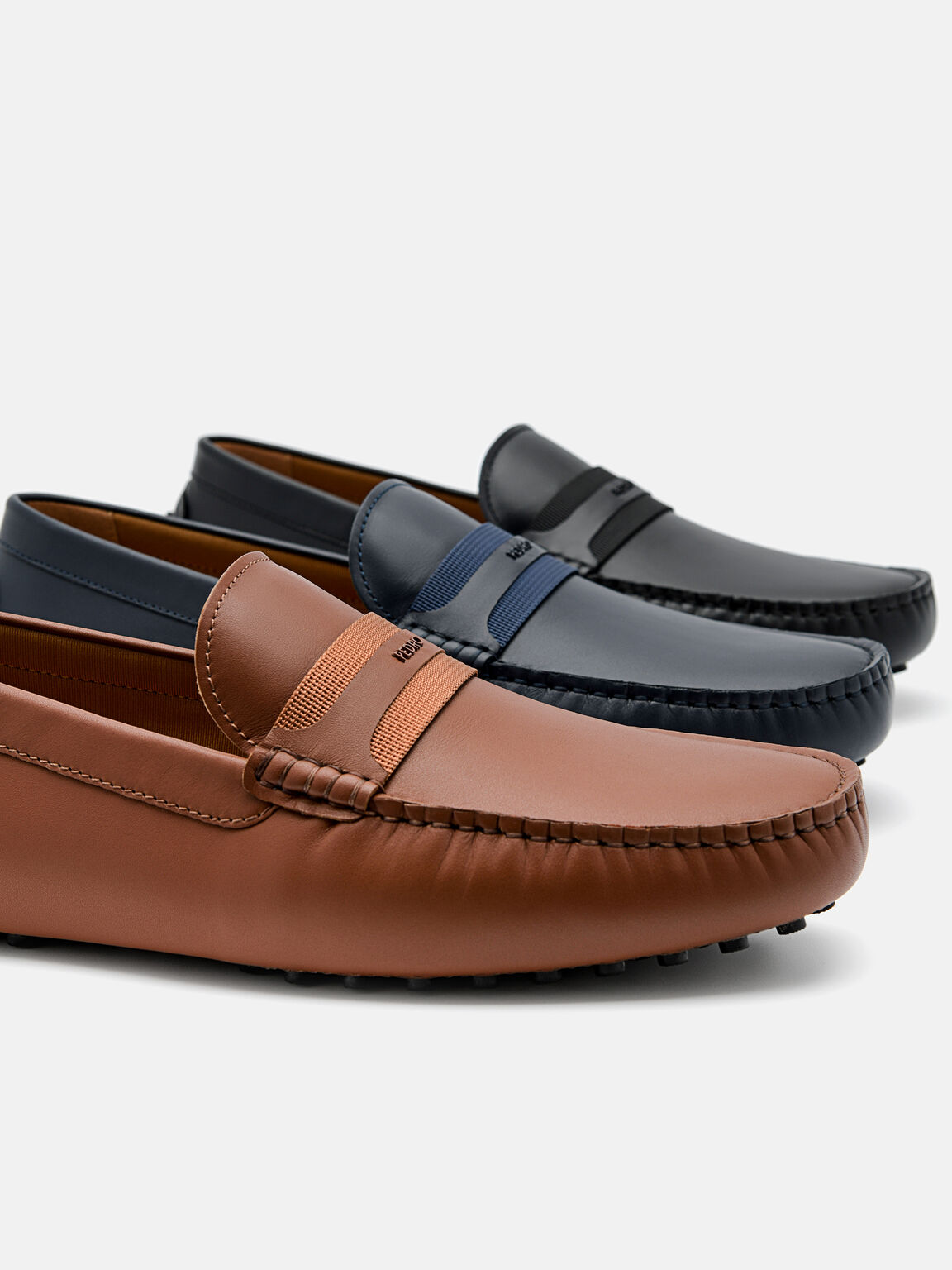 Leather Band Driving Shoes, 