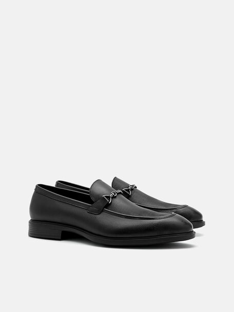 PEDRO Icon Leather Heel Sandals, Black