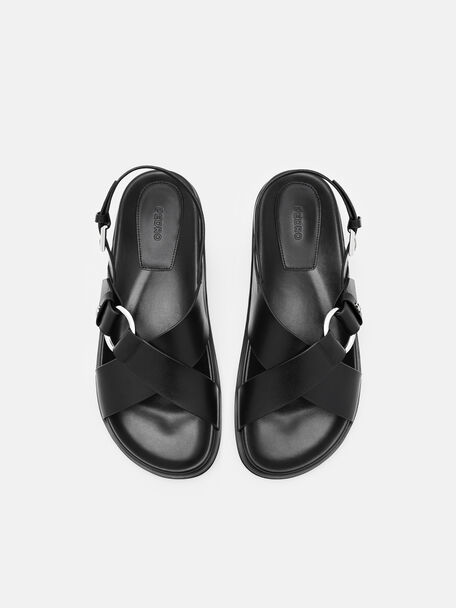 Goya Leather Backstrap Sandals, , hi-res
