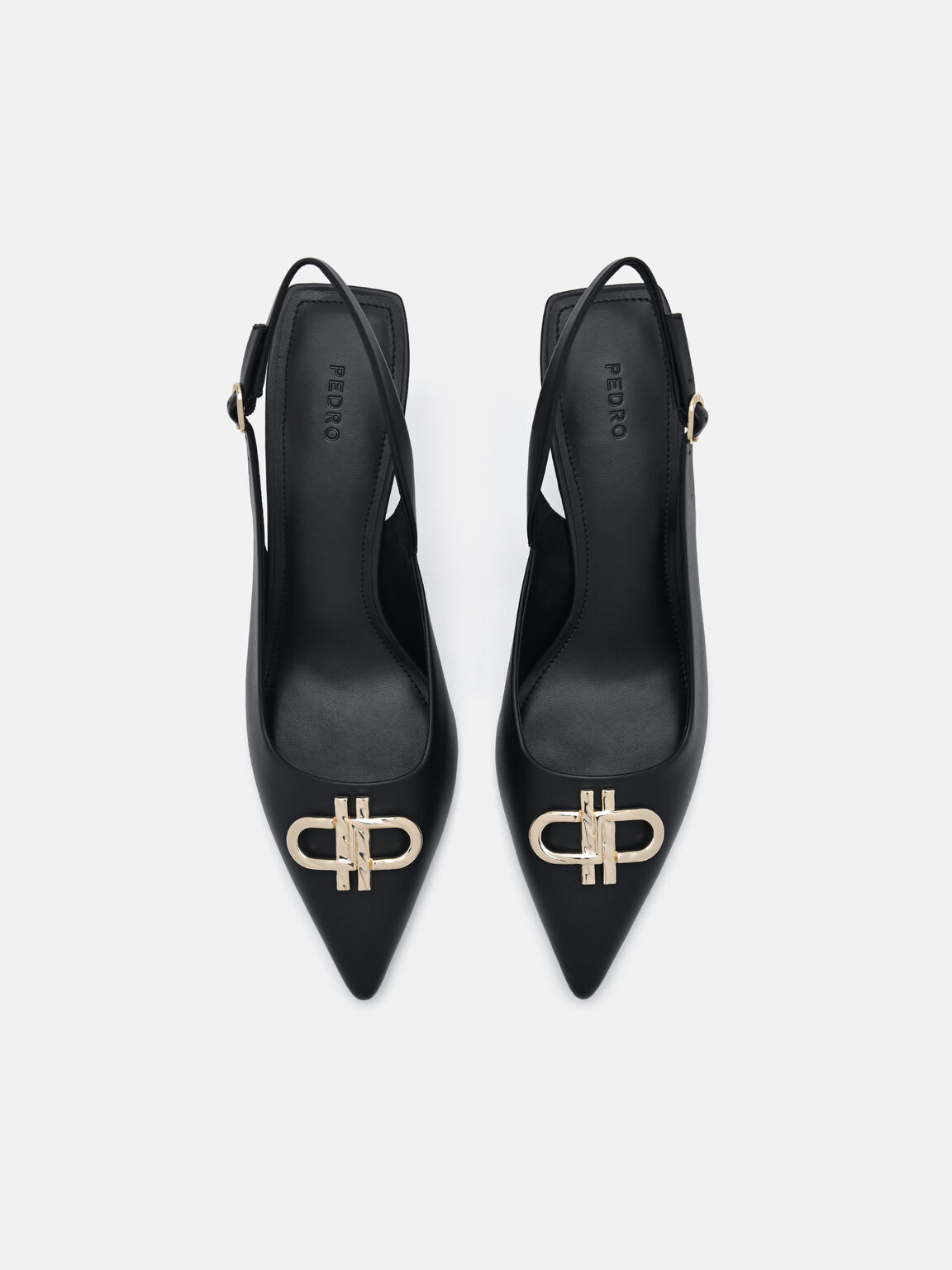 Pumps Slingback Kulit Ikon PEDRO, 