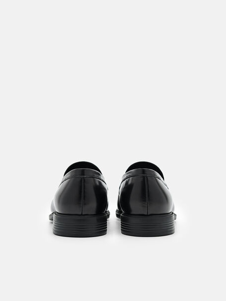 PEDRO Icon Leather Heel Sandals, Black