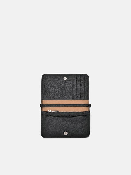 PEDRO Icon Leather Heel Sandals, Black