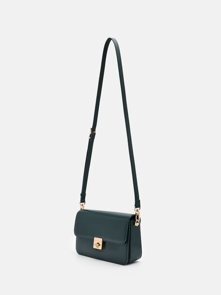 Leather Shoulder Bag, , hi-res