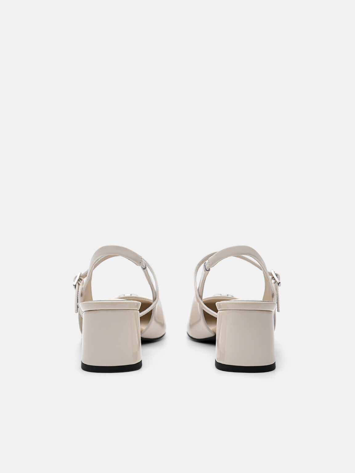 PEDRO Studio Pumps Slingback Kulit Patent, 