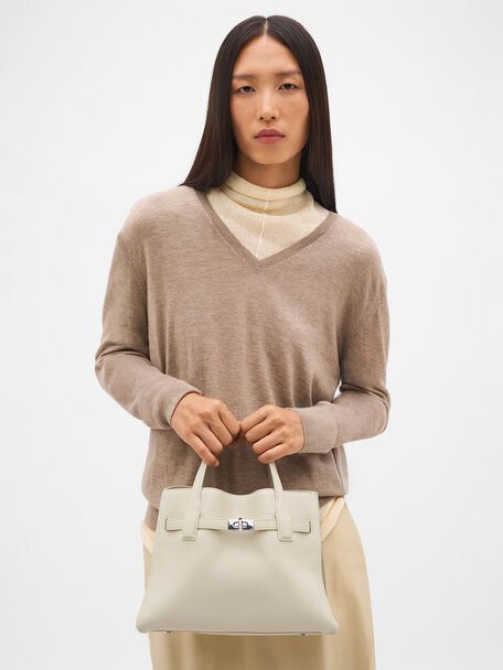 Tas Tangan Kulit Sedang Danielle, , hi-res