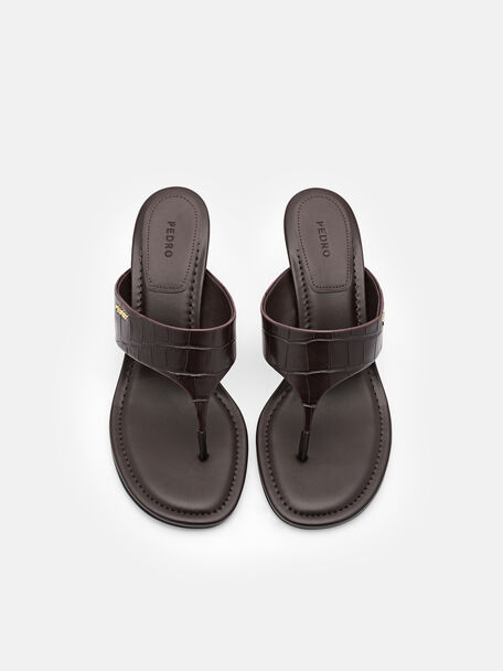 Thong Heel Sandals, , hi-res