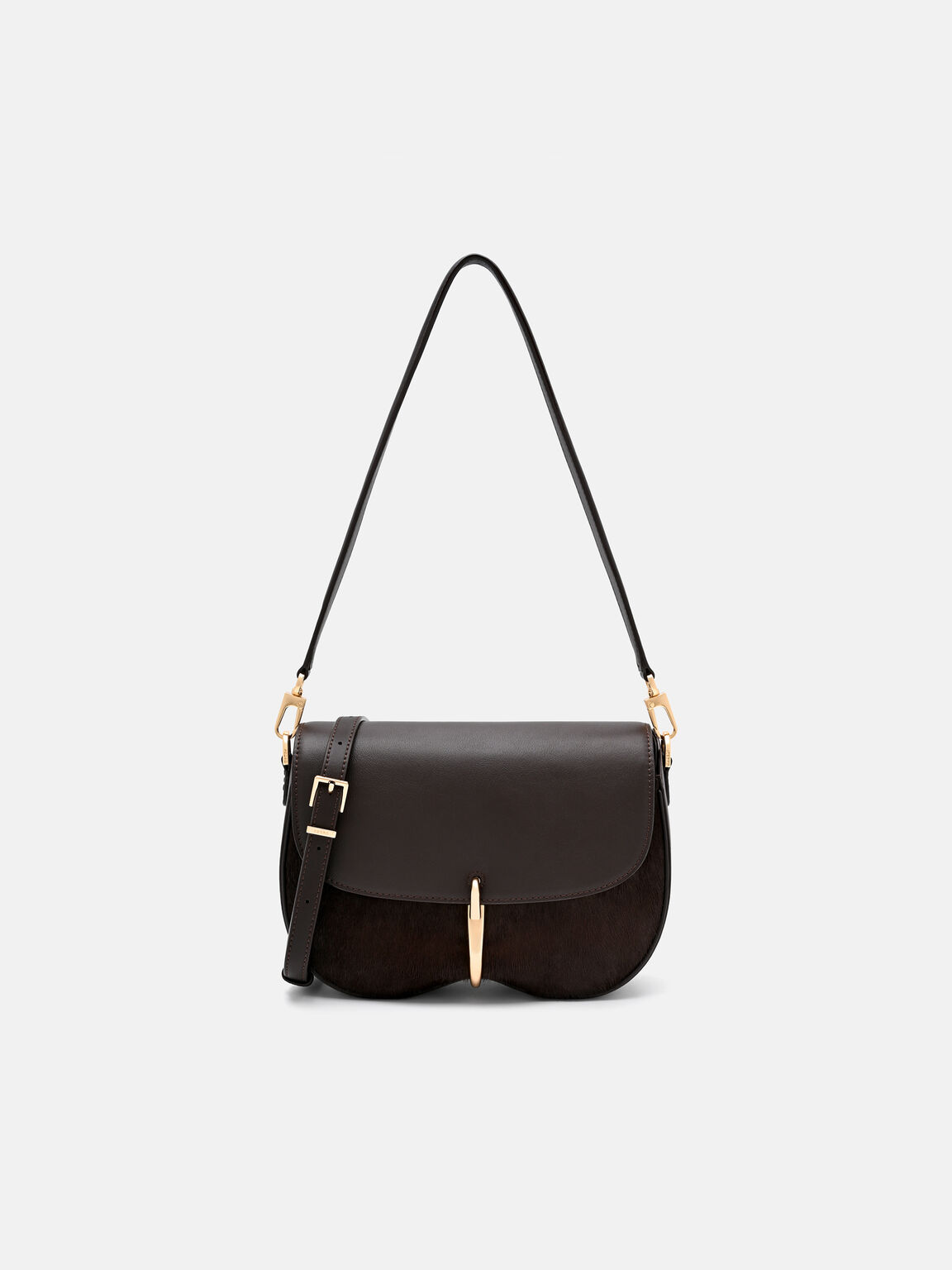 Mount Calf Hair Shoulder Bag, , hi-res