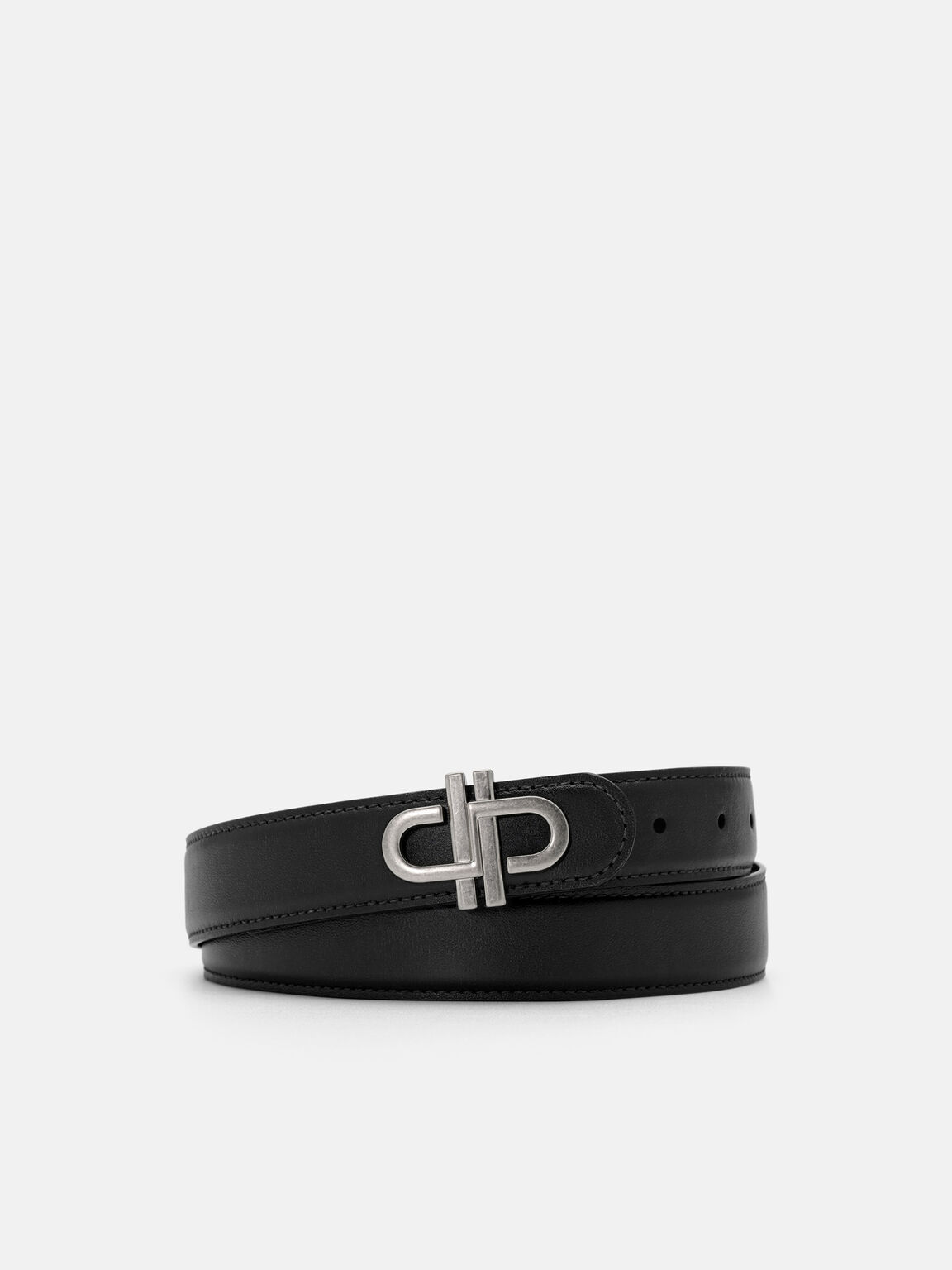 Leather Tang Belt, , hi-res