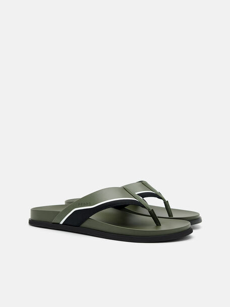 PEDRO Icon Leather Heel Sandals, Black
