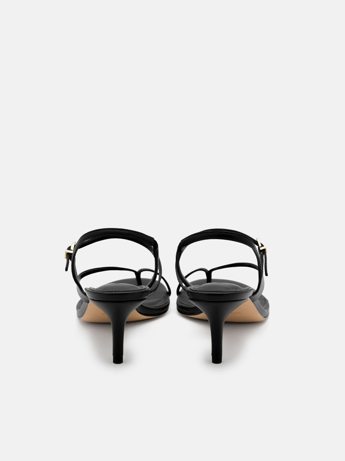 Sandal Hak Kulit Oblique, , hi-res