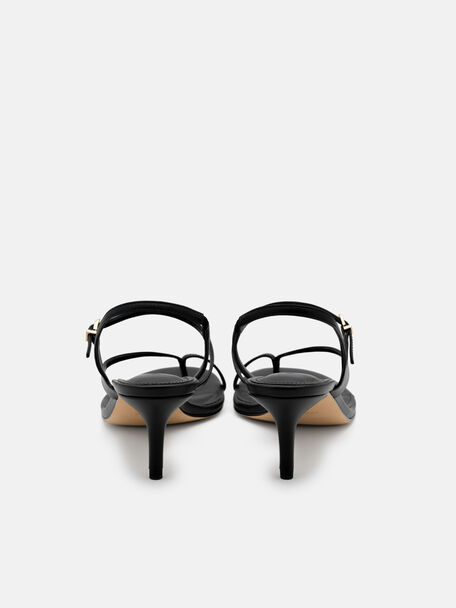 Sandal Hak Kulit Oblique, , hi-res