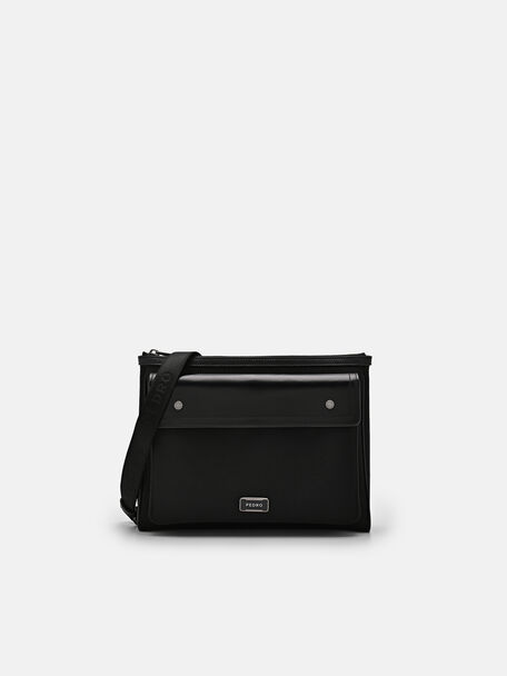 Elliott Leather Clutch Bag, Black, hi-res