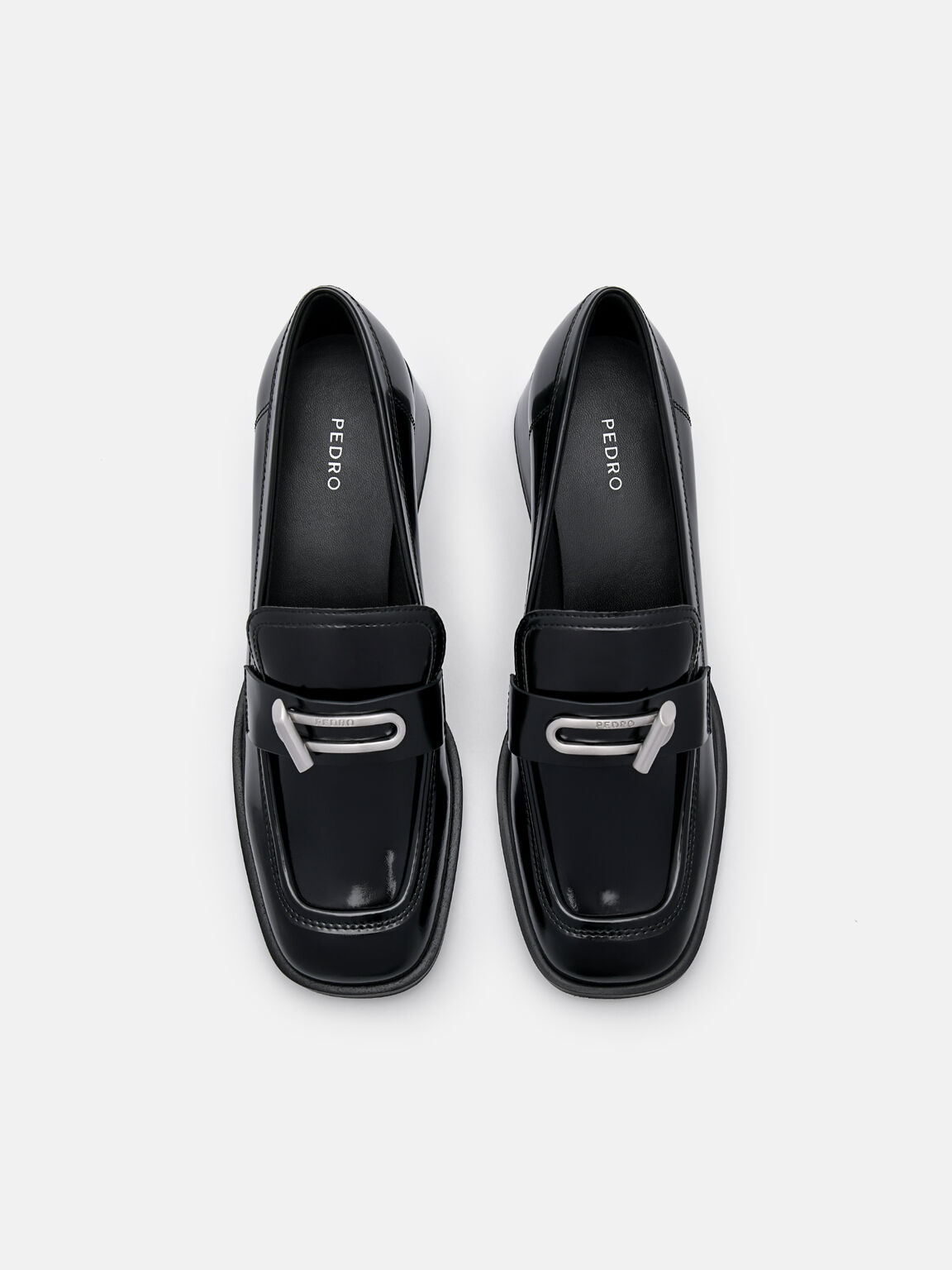 Sepatu Pantofel Tumit Kulit Brie, 