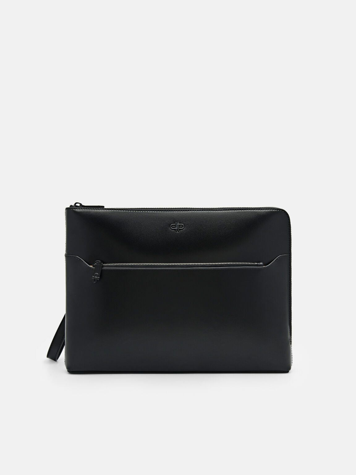 PEDRO Icon Leather Portfolio Bag, Black, hi-res