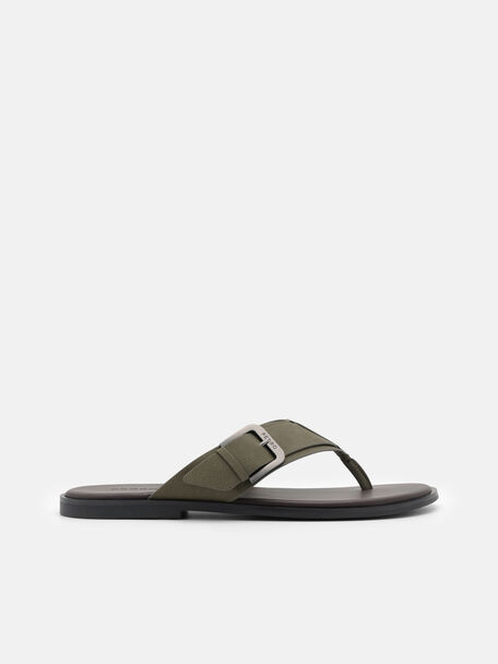 Sandal Jepit dengan Gesper, , hi-res