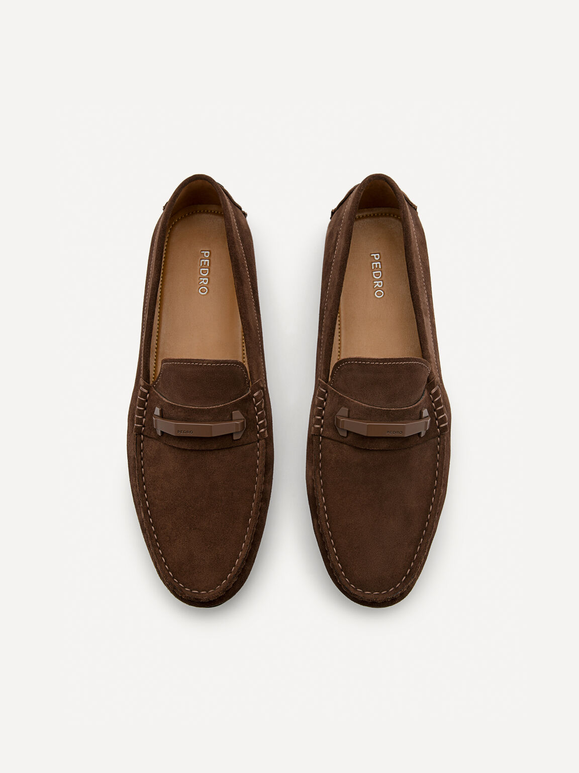 Sepatu Mengemudi Perangkat Keras Kulit, , hi-res