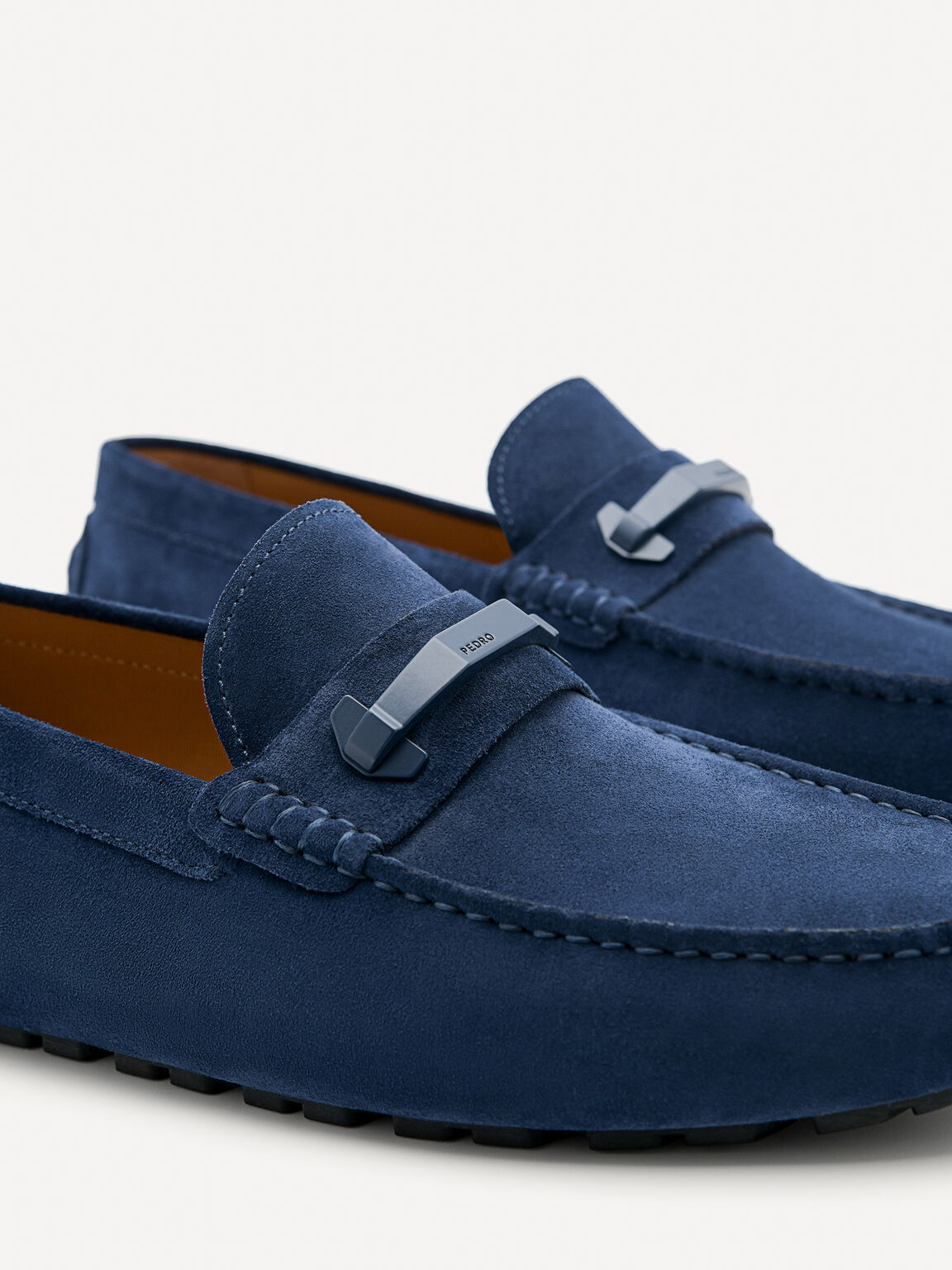 Sepatu Mengemudi Perangkat Keras Kulit, 