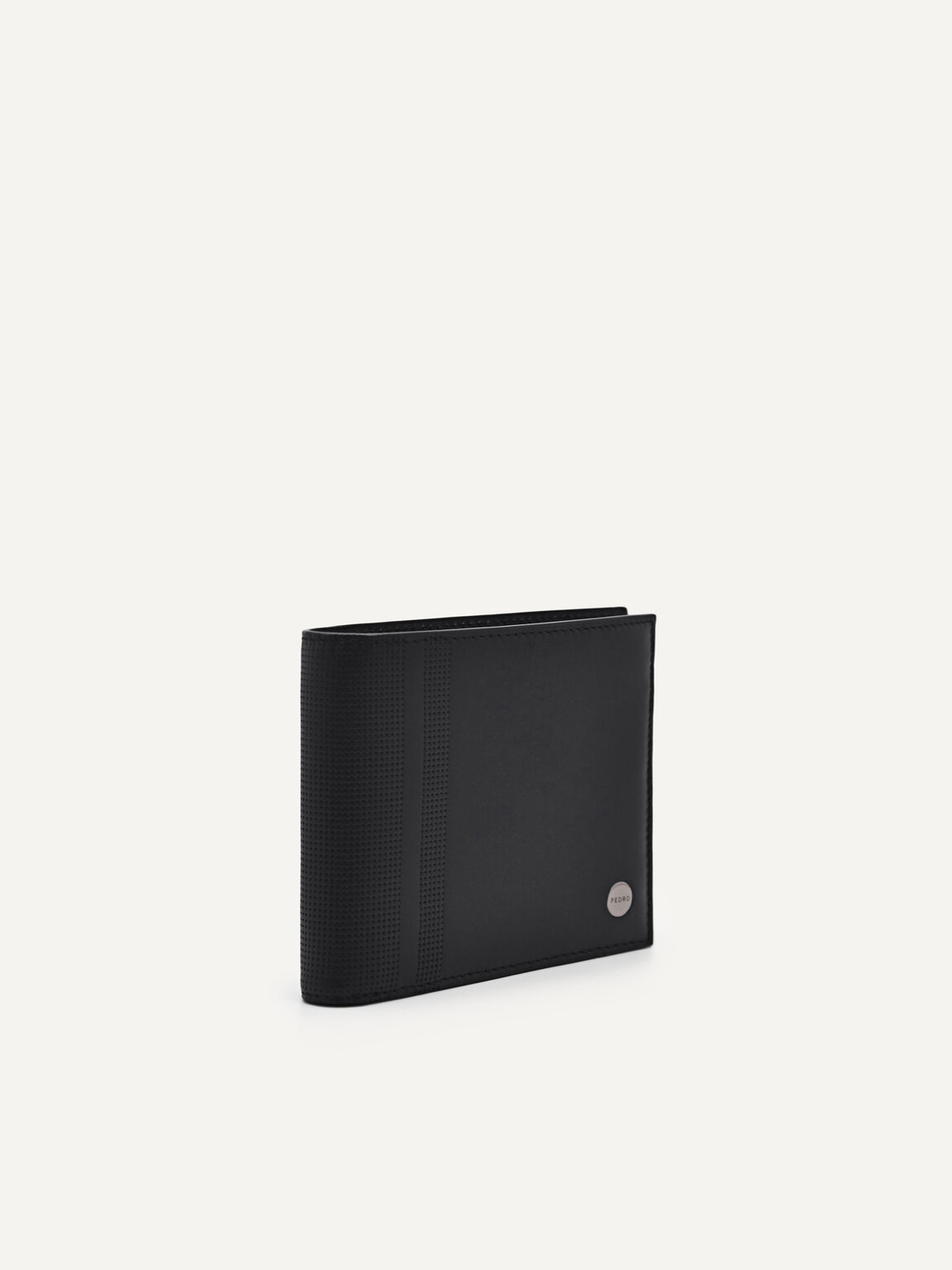 Dompet Dua Lipatan Kulit Oliver dengan Sisipan, 