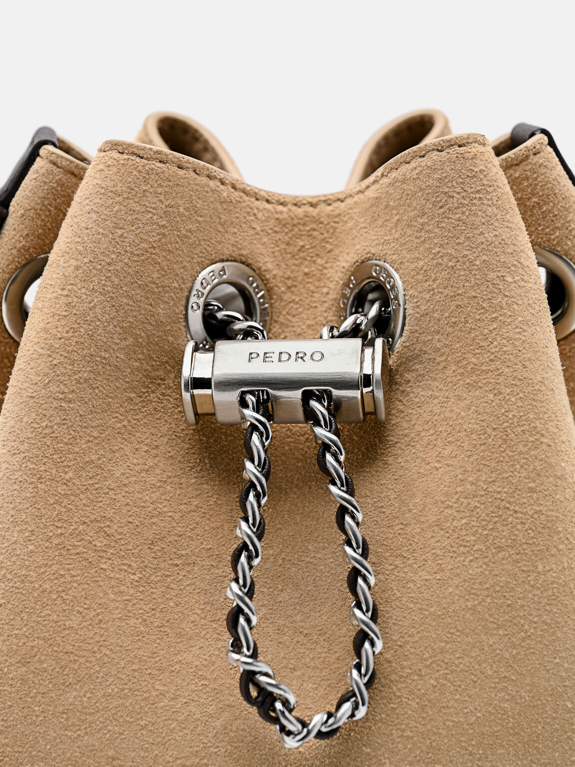 Suede Mini Bucket Bag, , hi-res