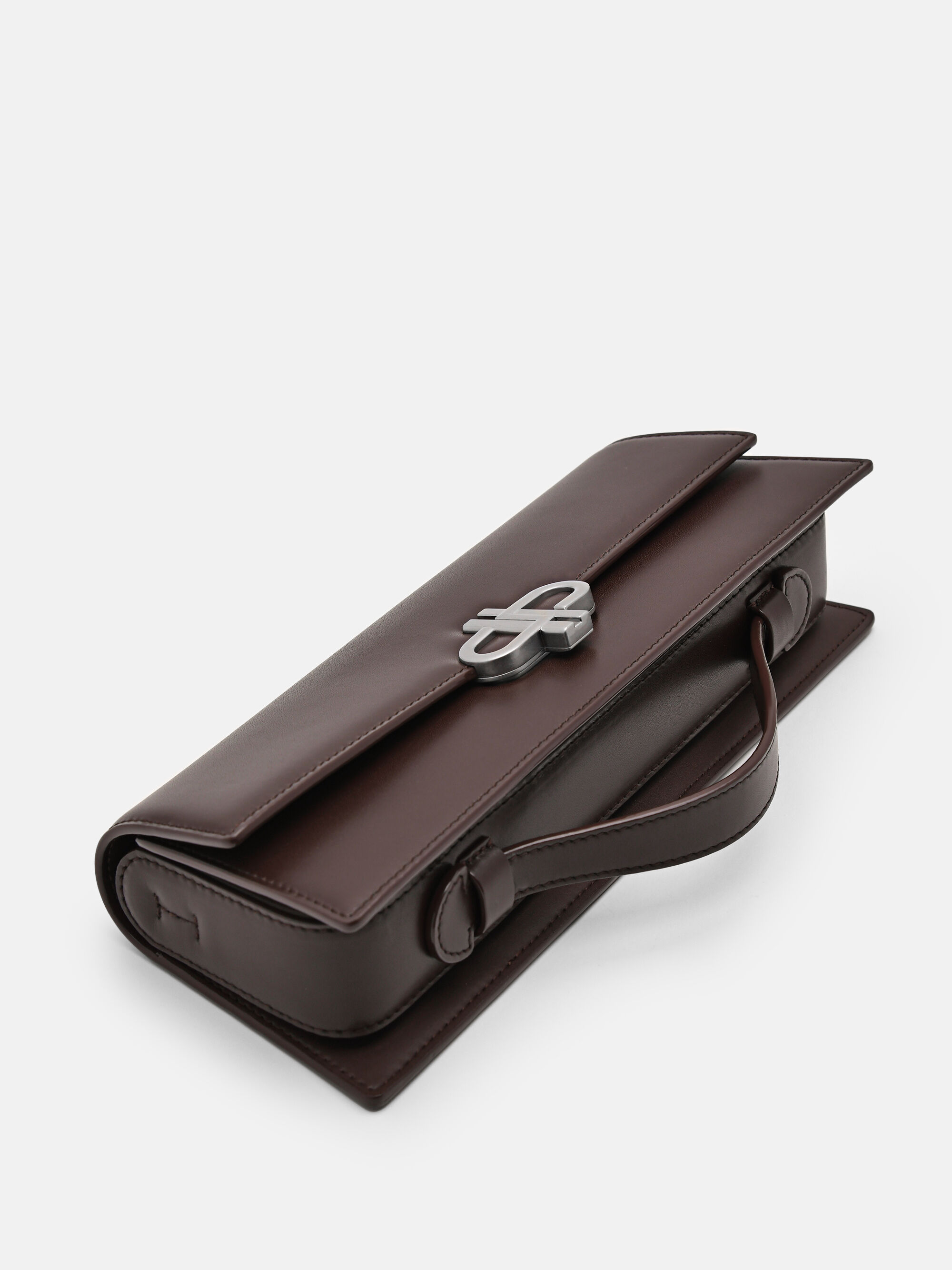 Dark Brown PEDRO Icon Leather Clutch Bag - PEDRO ID