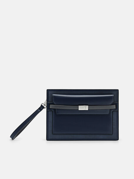 Hopper Clutch Bag, Navy, hi-res