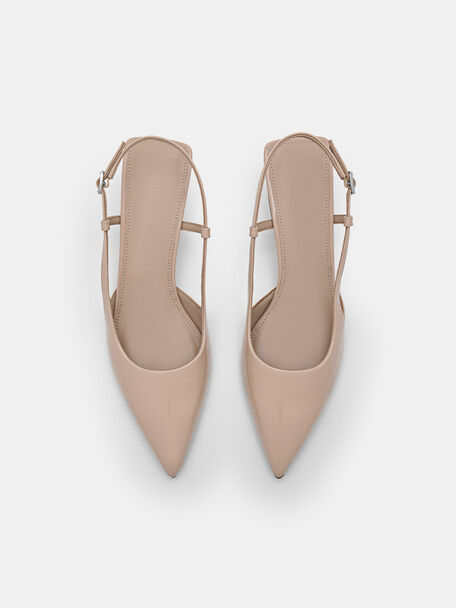 PEDRO Icon Leather Heel Sandals, Black