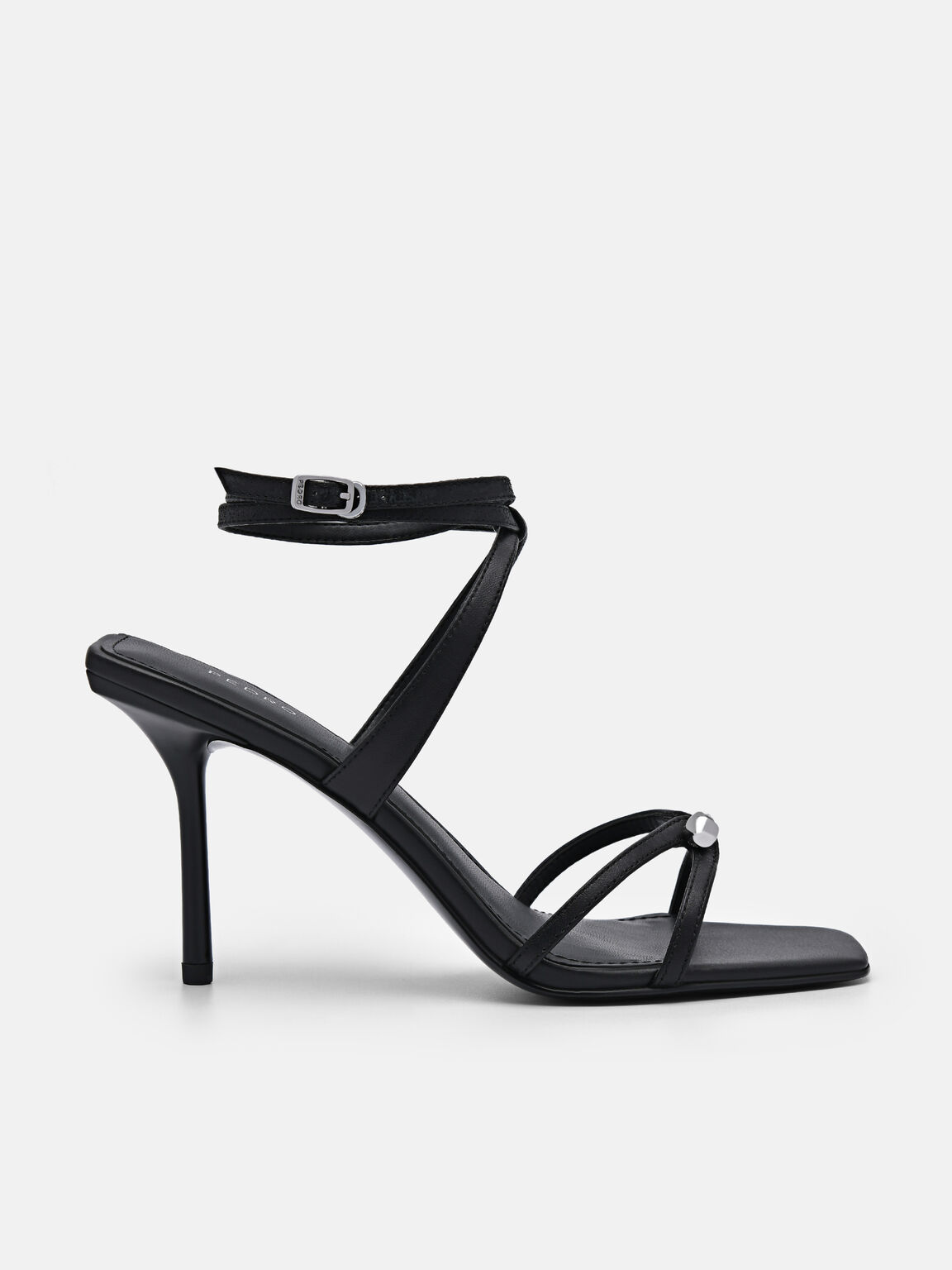 Sandal Tumit Kulit Sofia, 