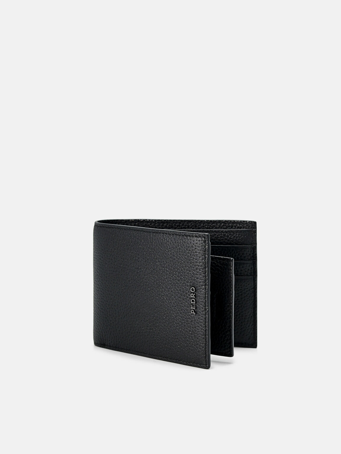 Dompet Bi-Fold Kulit Embos dengan Sisipan, 