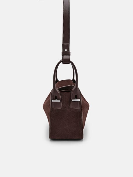 PEDRO Icon Leather Heel Sandals, Black