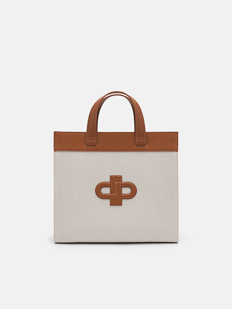 PEDRO Icon Leather Tote Bag, Cognac, hi-res