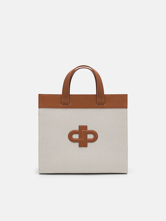 PEDRO Icon Leather Tote Bag, Cognac, hi-res