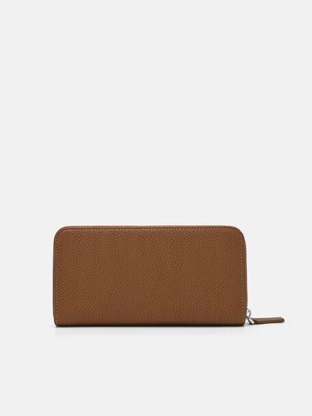 Tumbled Leather Long Wallet, 