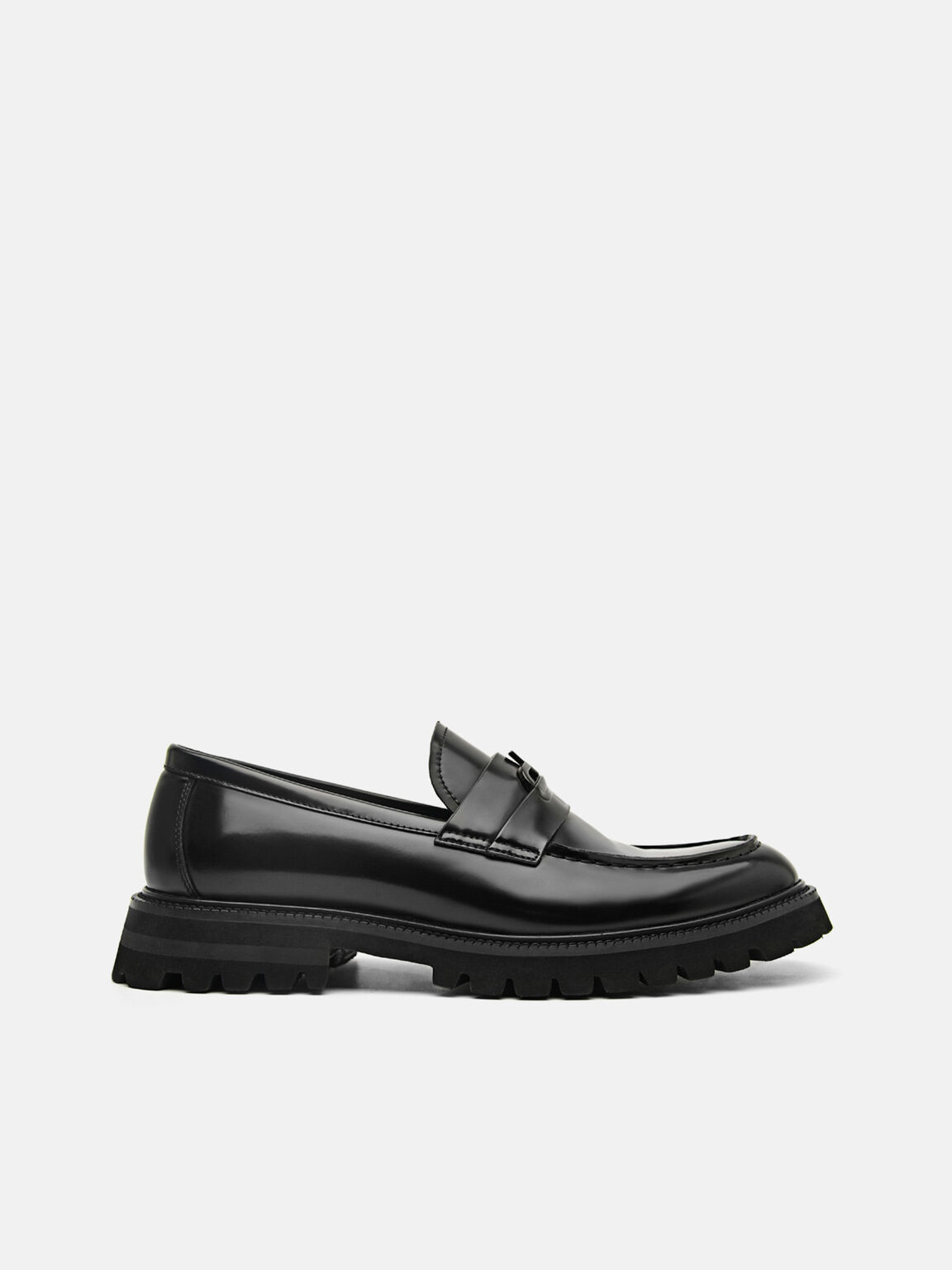 PEDRO Icon Leather Loafers, Black, hi-res