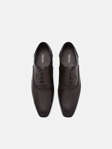 Saffiano Leather Derby Shoes, , hi-res