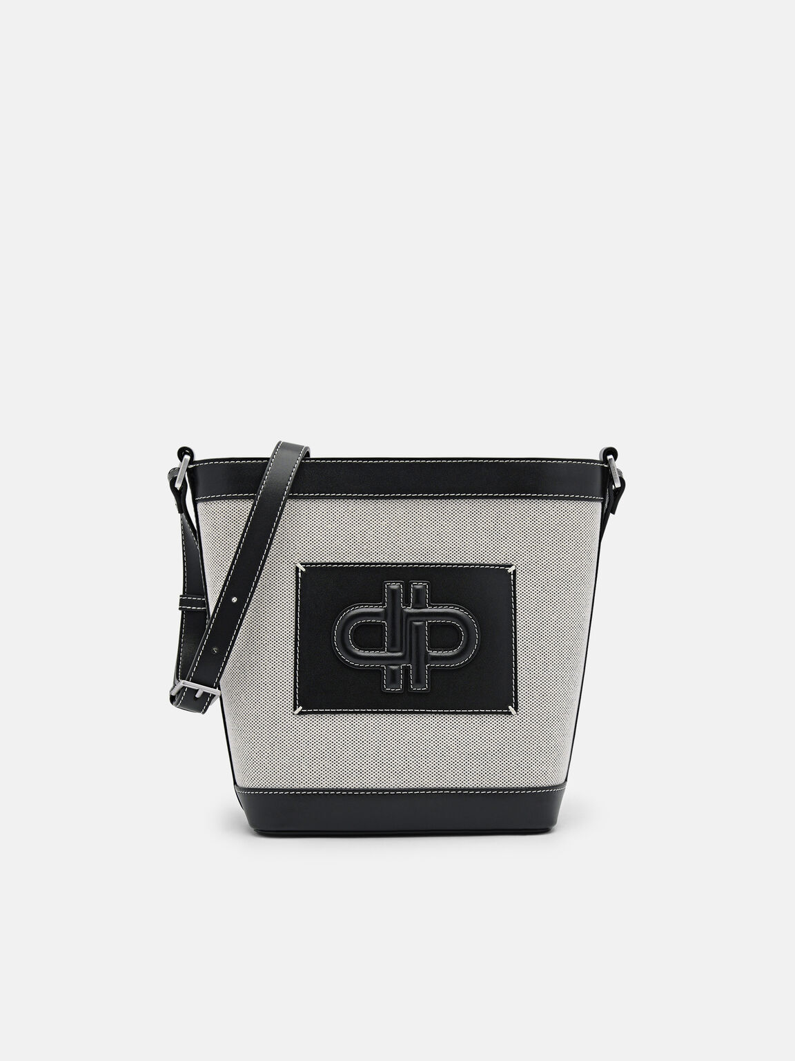 PEDRO Icon Canvas Bucket Bag, Black, hi-res