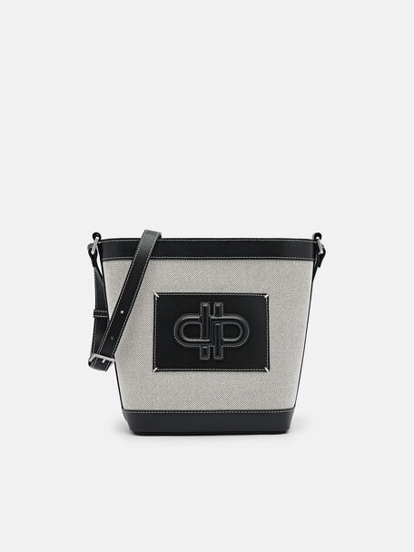 PEDRO Icon Canvas Bucket Bag, Black, hi-res