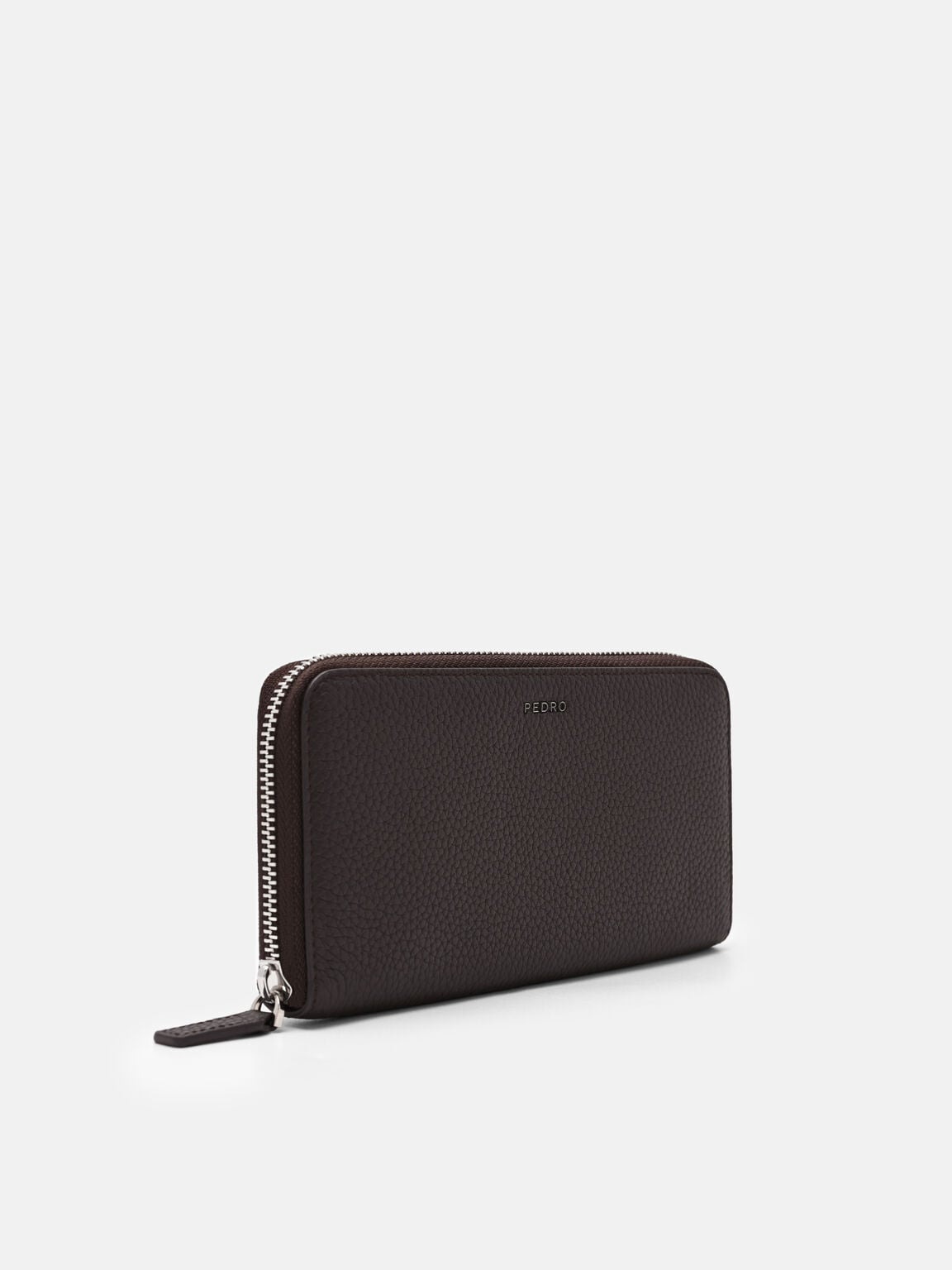 Tumbled Leather Long Wallet, 