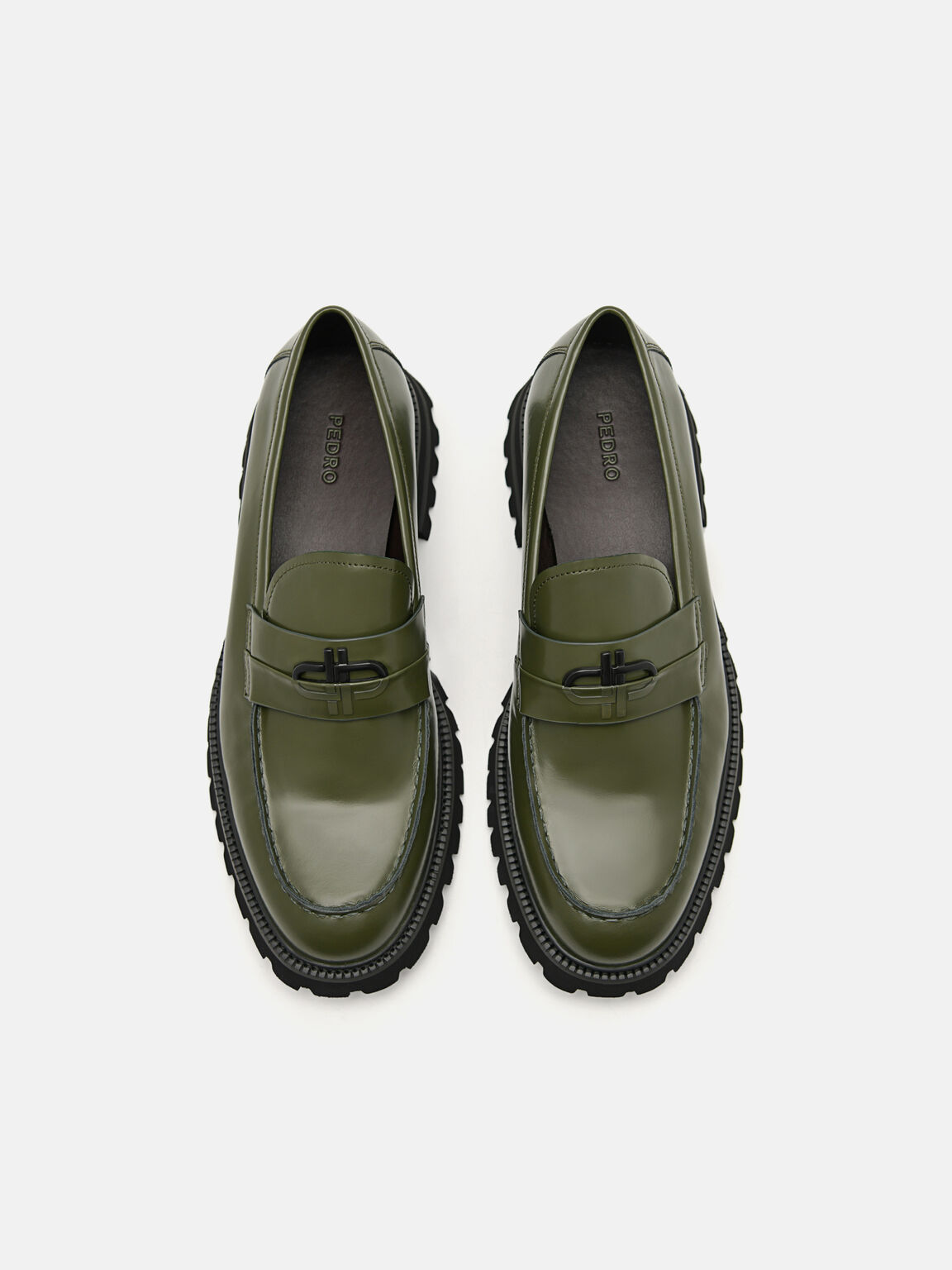 Sepatu Pantofel Kulit Ikon PEDRO, , hi-res