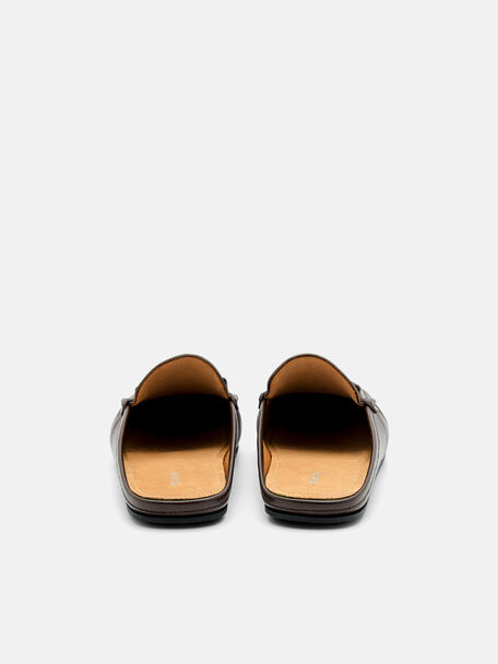 PEDRO Icon Leather Heel Sandals, Black