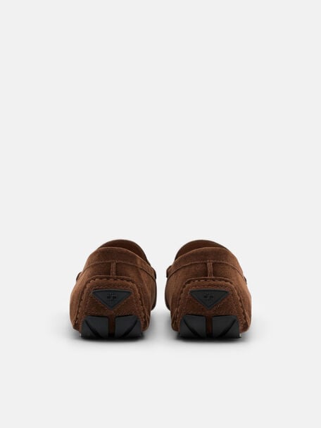 Suede Horsebit Driving Shoes, 