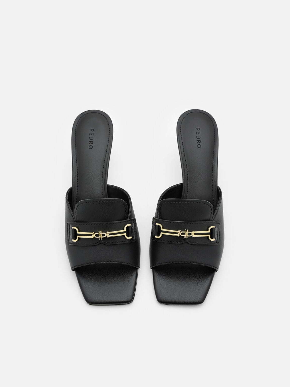 Alistair Leather Horsebit Heel Sandals, , hi-res