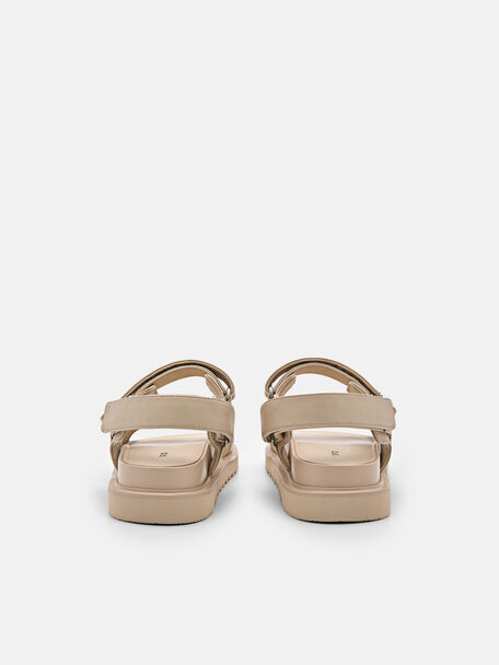 PEDRO Icon Leather Heel Sandals, Black
