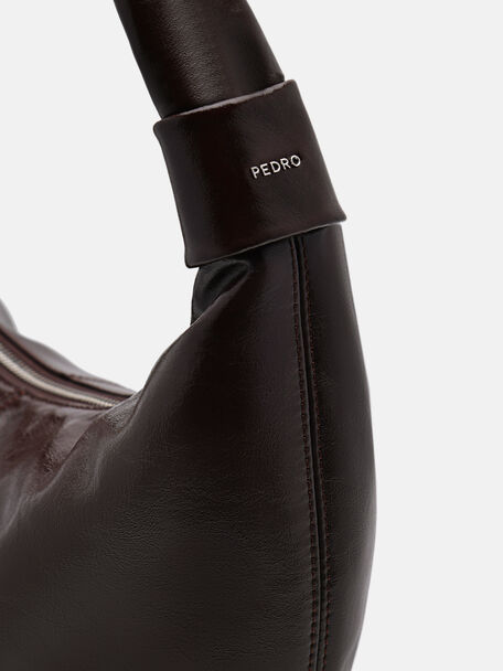 PEDRO Icon Leather Heel Sandals, Black