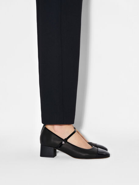 Sepatu Pumps Mary Jane Kulit Claude, , hi-res