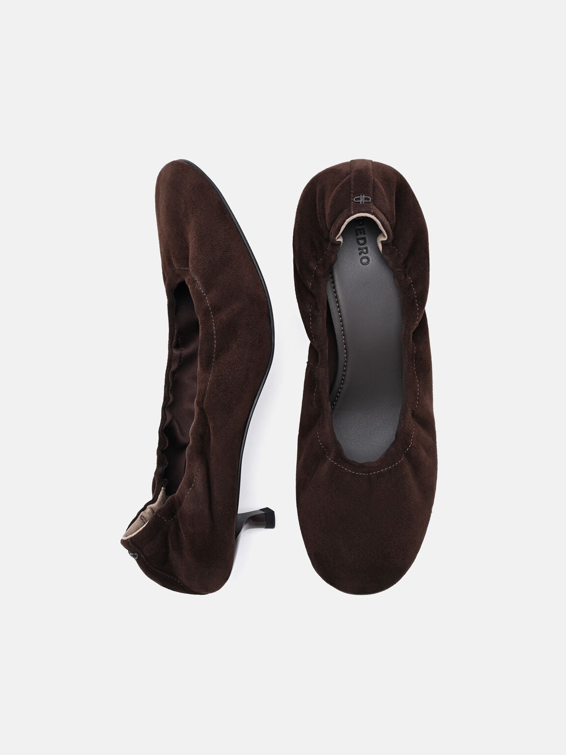 Sepatu Balerina Hak Suede Gabrielle, , hi-res
