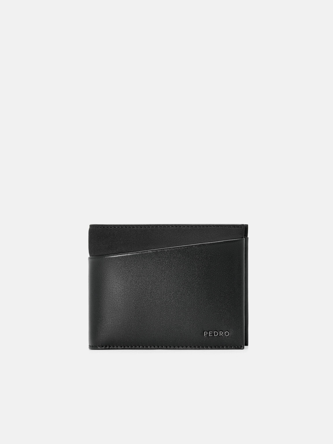Nubuck Leather Bi-Fold Wallet with Insert, 