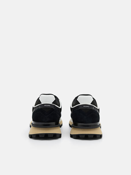 PEDRO Icon Leather Heel Sandals, Black
