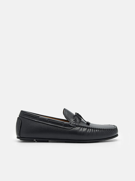Leather Bow Driving Shoes, 