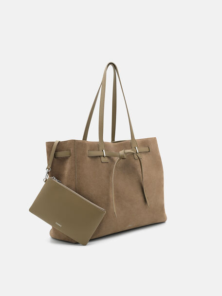 Tas Tote Suede Oversized Demi, , hi-res