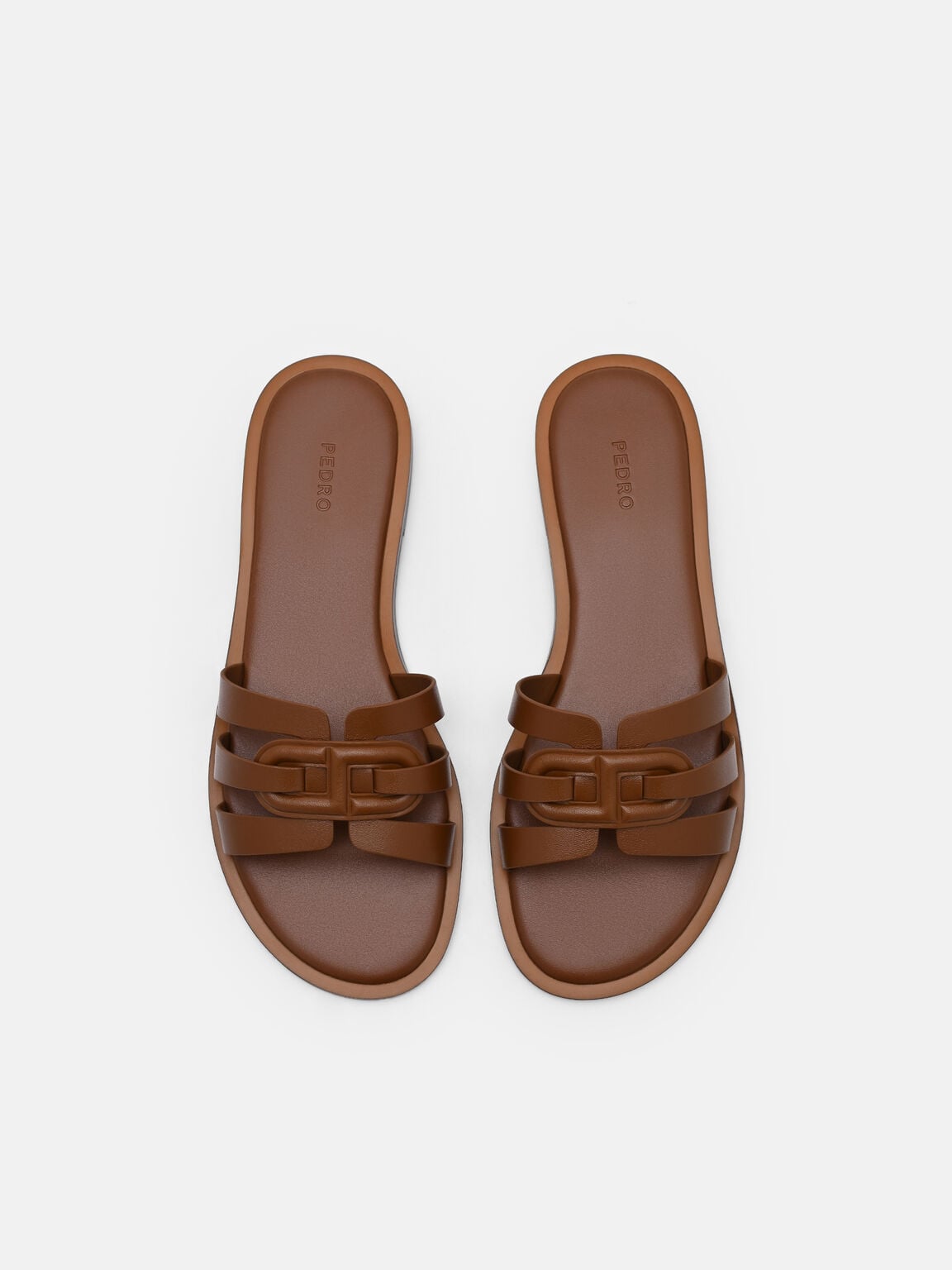 Carmel Sandal Slide Kulit, , hi-res